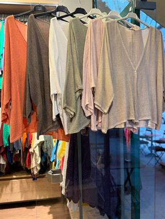 İthal Petek Dokulu Oversize Keten Ceket