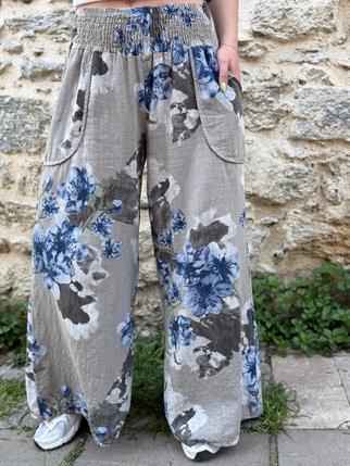 İthal Lilly Keten Pantolon