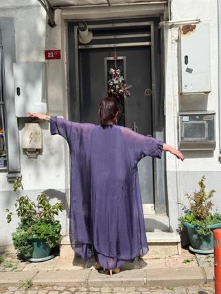 İpek Kaftan Elbise Takım