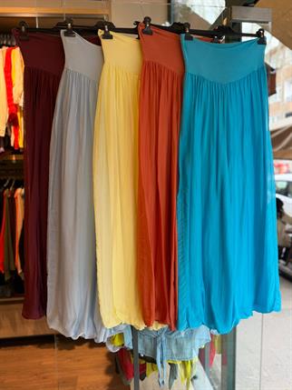 Bel Korsajlı Astarlı İthal İpek Pantolon