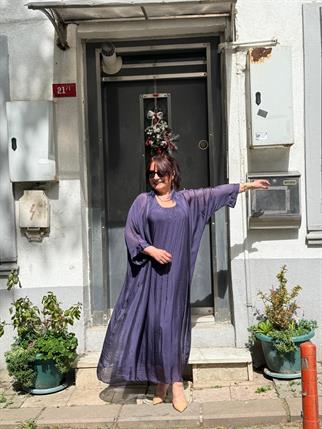 İpek Kaftan Elbise Takım