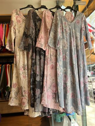 İthal Ön Arka V Güllü Elbise