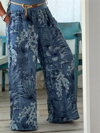 İthal Serpil Keten Pantolon