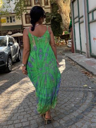 Yeşil Batik Elbise