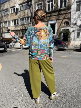 Kuzguncuk Desenli Merserize