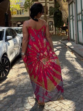 Kırmızı Batik Elbise