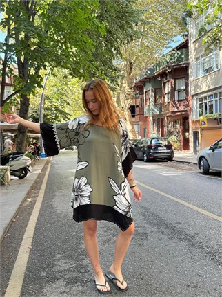 Tasarım Haki Tunik Elbise
