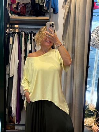 Limon Çiçeği Crop Bluz