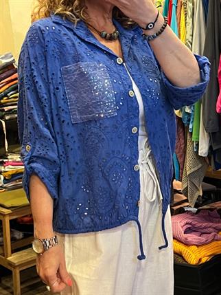 Fisto Cebi Payetli İthal Ceket