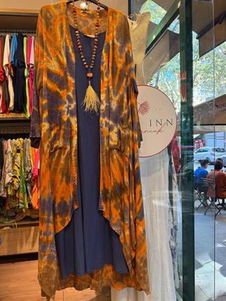 Turuncu Batik Kaftan