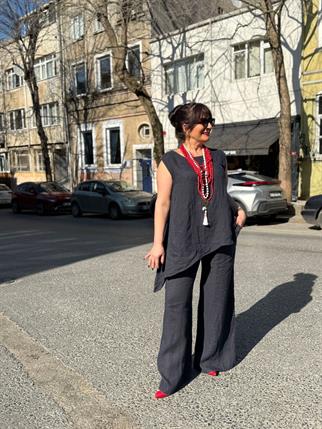 İthal 3lü Keten Takım