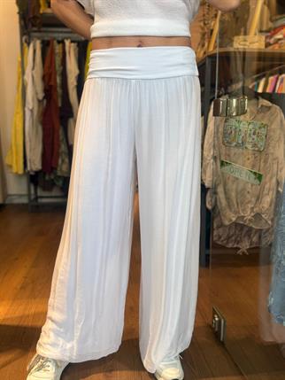 Bol Paça İpek Pantolon