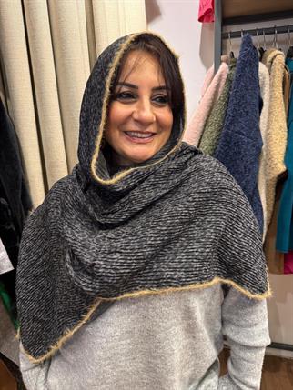 Pamuklu Çevre Tiftik Premium Leopar Desen Şal