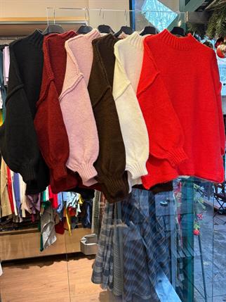 Yumoş Ters Dikişli Kazak