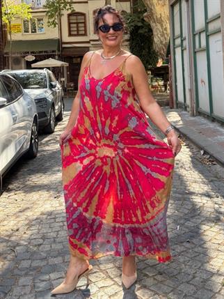 Kırmızı Batik Elbise