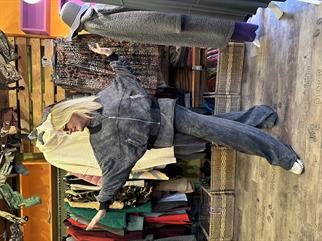 Antrasit Yıkamalı Bomber Ceket