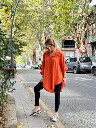 Arkası Uzun Tunik Gömlek