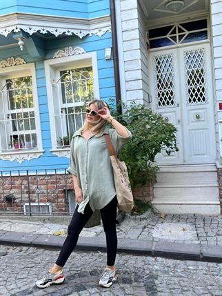 Arkası Uzun Tunik Gömlek