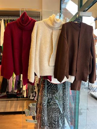 Atkılı Triko Kazak