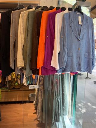İthal Blazer Keten Ceket