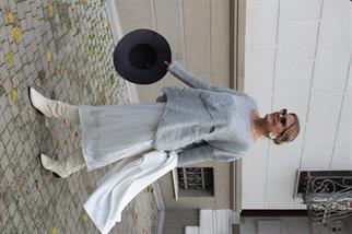 Gümüş Payetli Etek