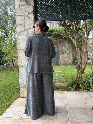 Blazer Ceket Pantolon İthal Kadife Takım