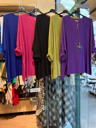 İthal Oversize V Yaka Kolyeli Triko