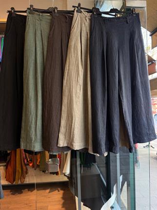 İthal Keten Etek Pantolon