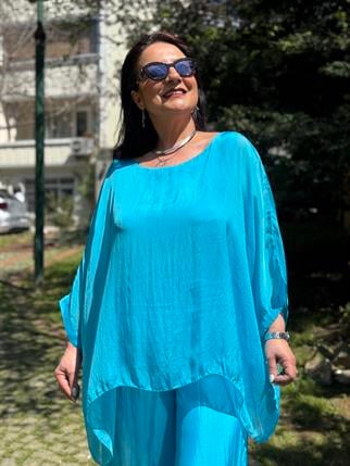 Yarasa Kol Salaş İpek Bluz