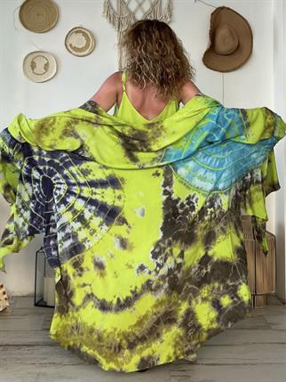 Fıstık Batik Kaftan