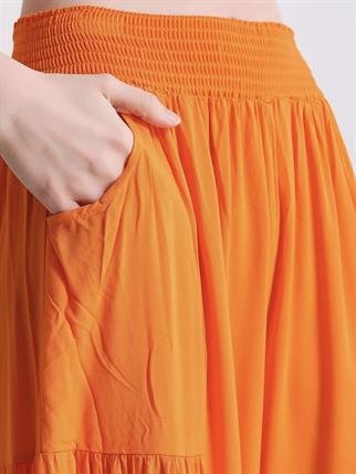 Pileli Bol Paça Pantolon