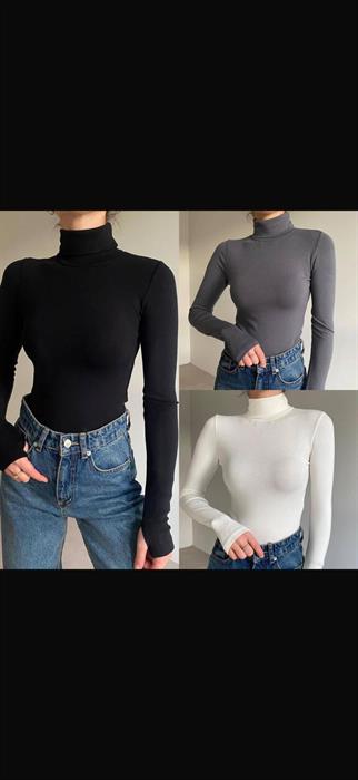 Oysho Balıkçı Yaka Eldivenli Body