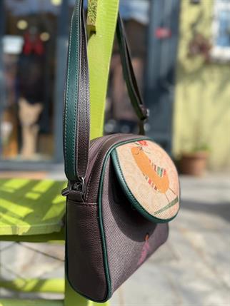 Kuş Aşkı Desenli Tasarım Çanta