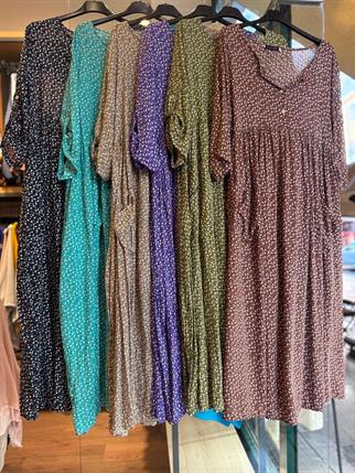 Çıtır Çiçek Desenli Elbise