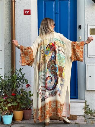 Denizatı Desen Kimono