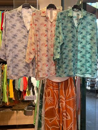 Caretta Caretta Desenli Gömlek