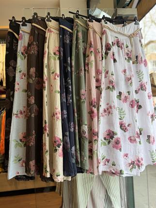 İthal Rosa Keten Pantolon