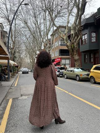 Çıtır Çiçek Desenli Elbise