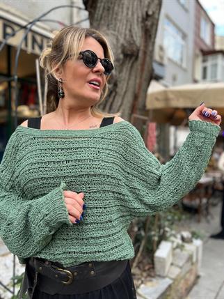 Mint Kayık Yaka Merserize