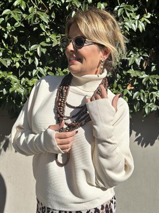 Eldiven Detaylı Balıkçı Triko