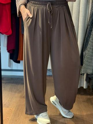 Tensel Modal Paçası Düğmeli Pantolon