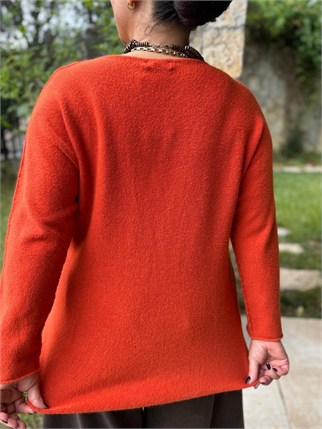İthal V Yaka Angora Triko