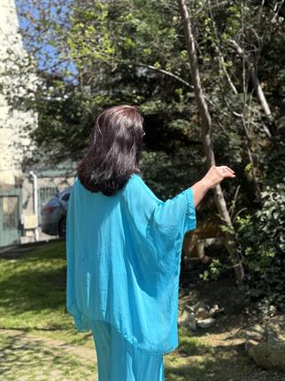 Yarasa Kol Salaş İpek Bluz