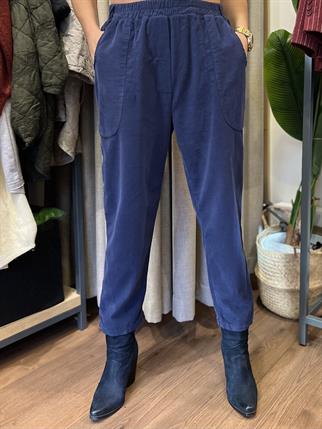İthal Havuç Paça Kadife Pantolon