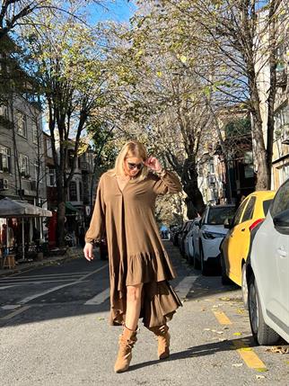 Kahve Tasarım Elbise