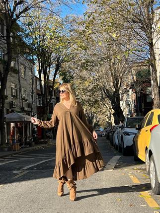 Kahve Tasarım Elbise