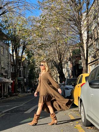 Kahve Tasarım Elbise