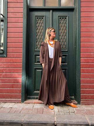 Kapüşonlu Kap Ceket