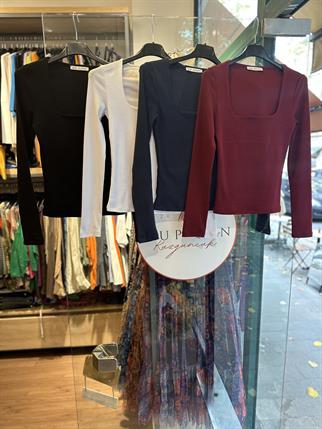 Kare Yaka Uzun Kol Body