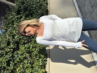 Kare Yaka Uzun Kol Fitilli Body